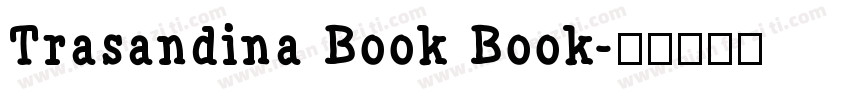 Trasandina Book Book字体转换